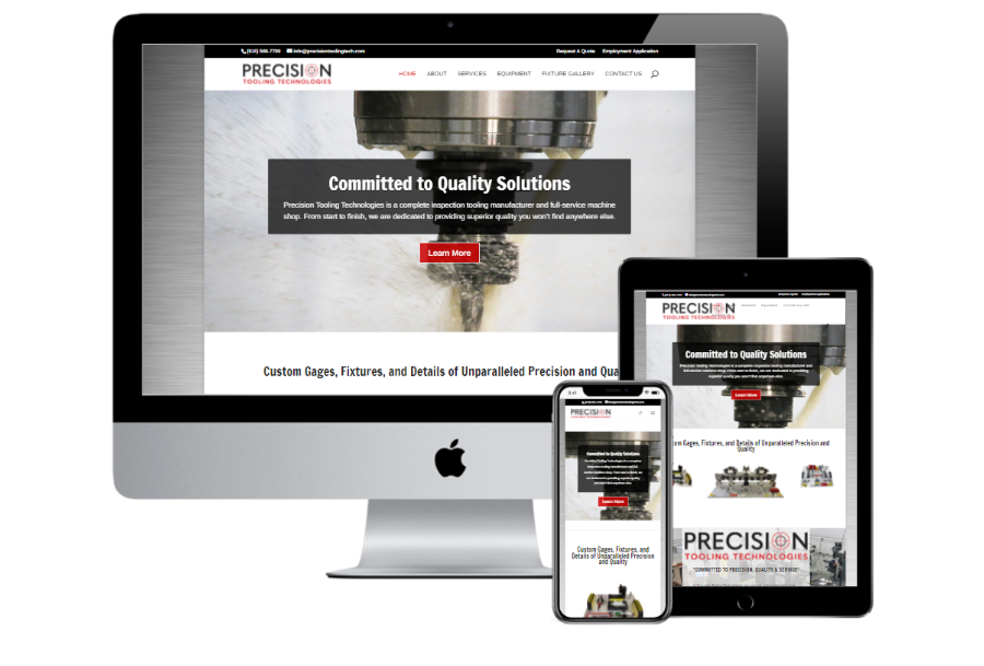 Precision Tooling Technologies Website Design