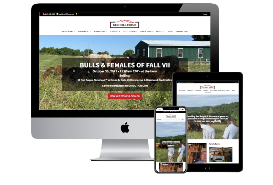 Red Hill Farms Website Redesign