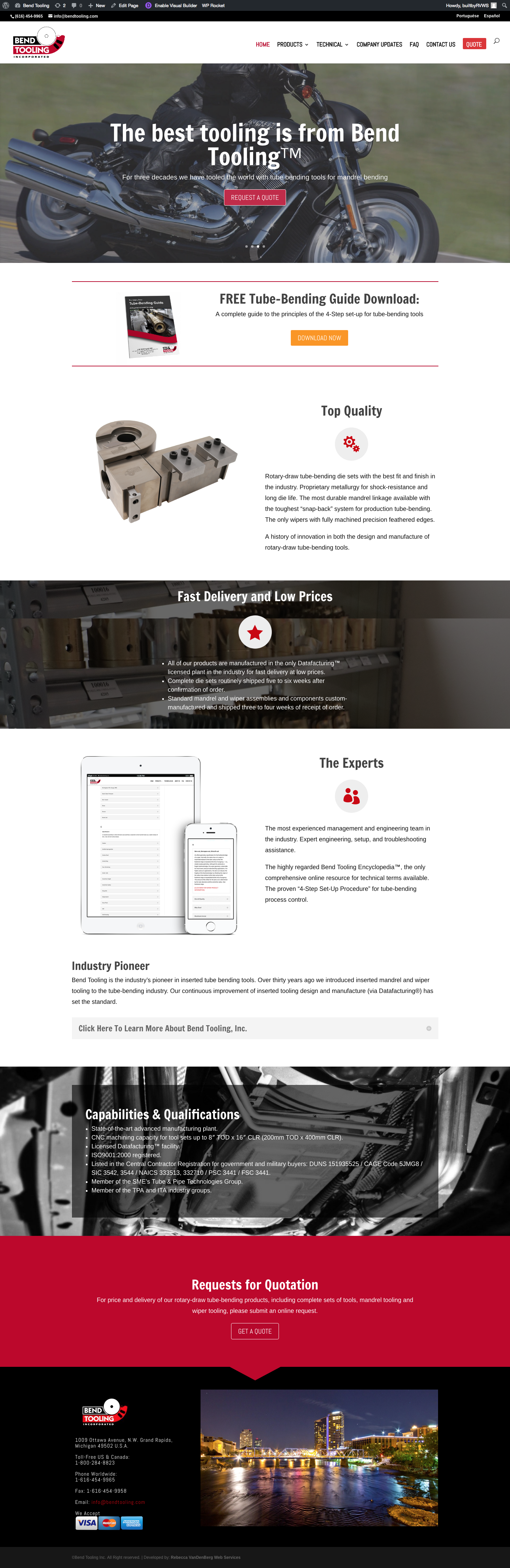 Bending Tooling Homepage