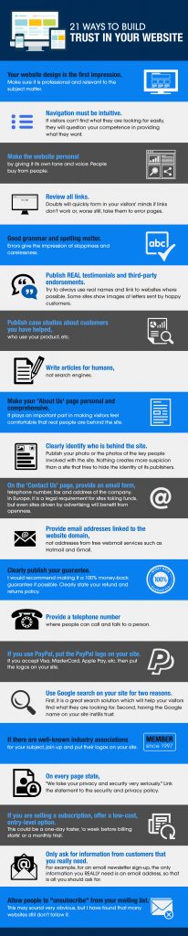 21 Ways to Build Trust in Your Website - VanDenBerg Web + Creative