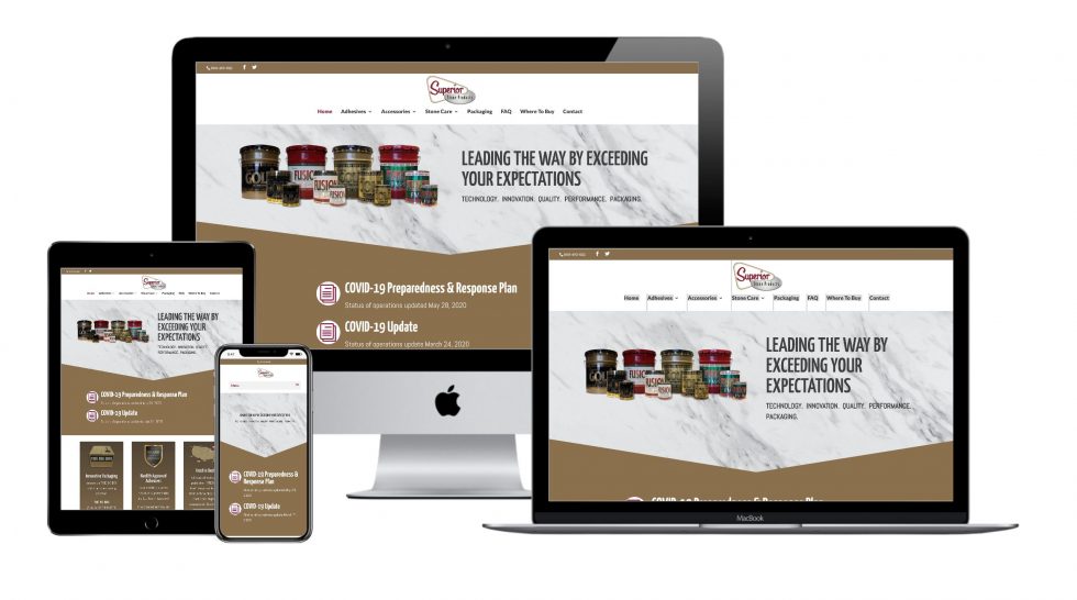 Superior Stone Products Website - VanDenBerg Web + Creative