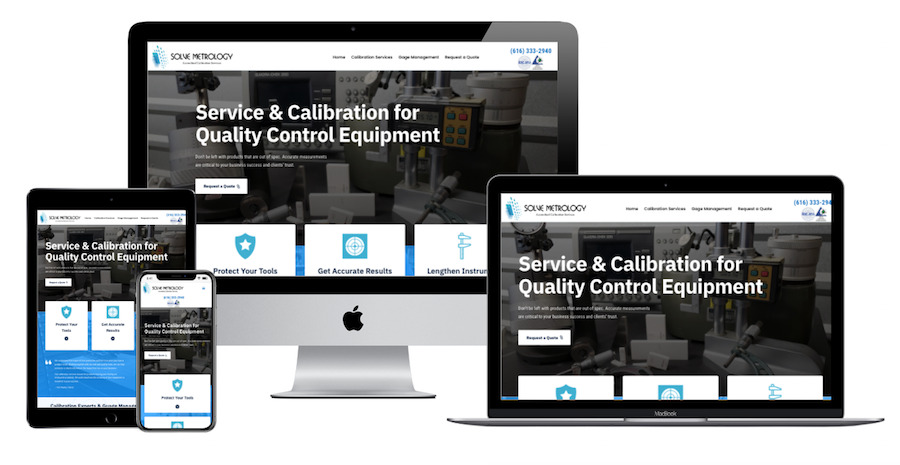 Solve Metrology Website Design