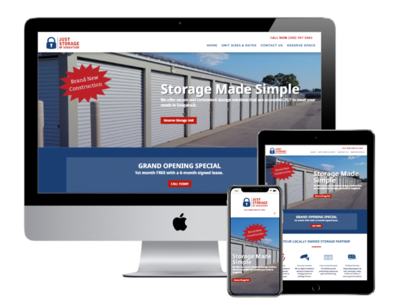 Just Storage of Saugatuck Website