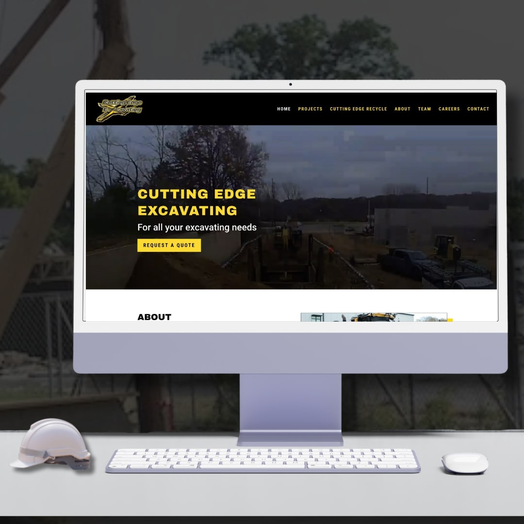 Cutting Edge Excavating Website Design Cutting Edge Excavating Website Design