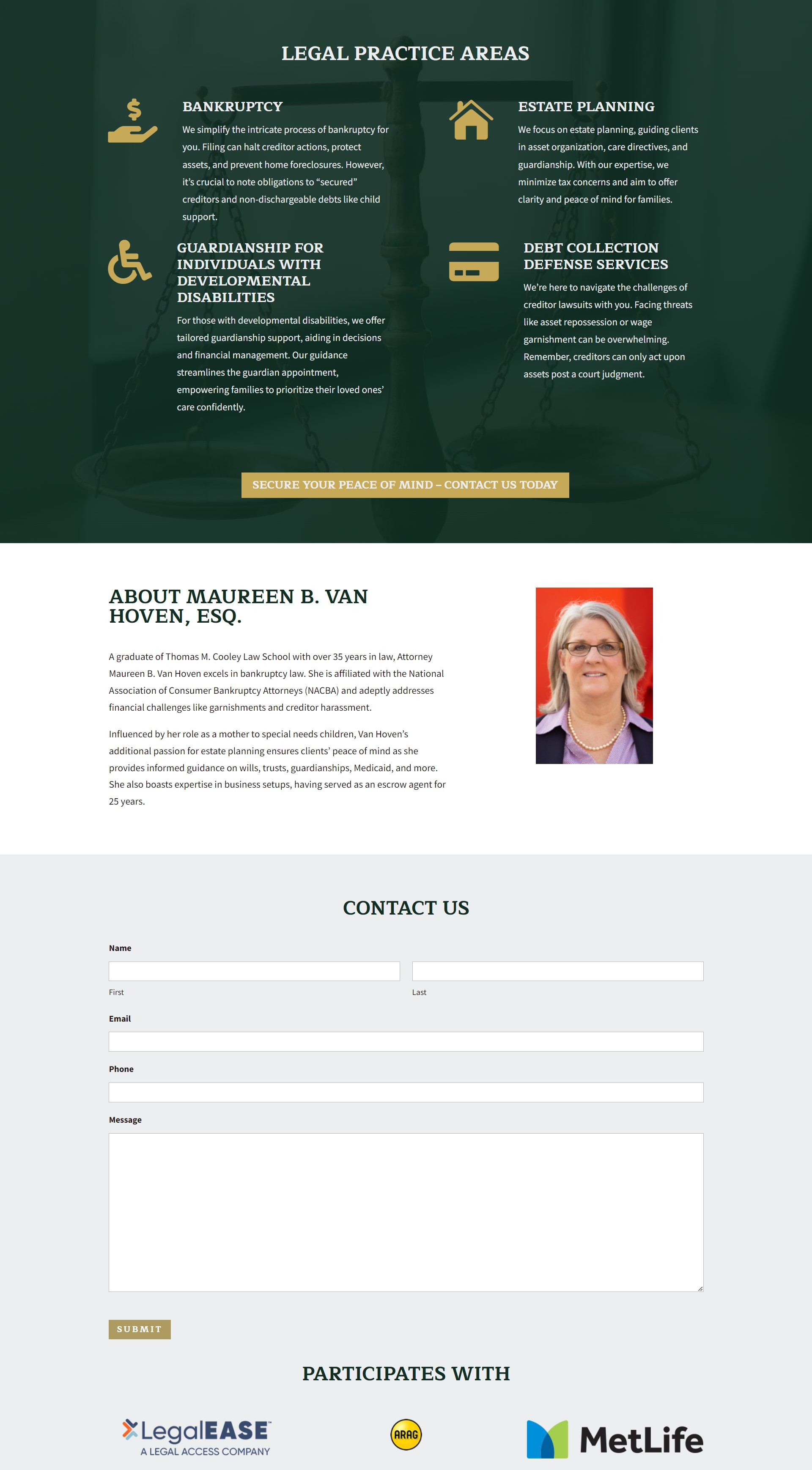 VanHoven & Associates Website Design