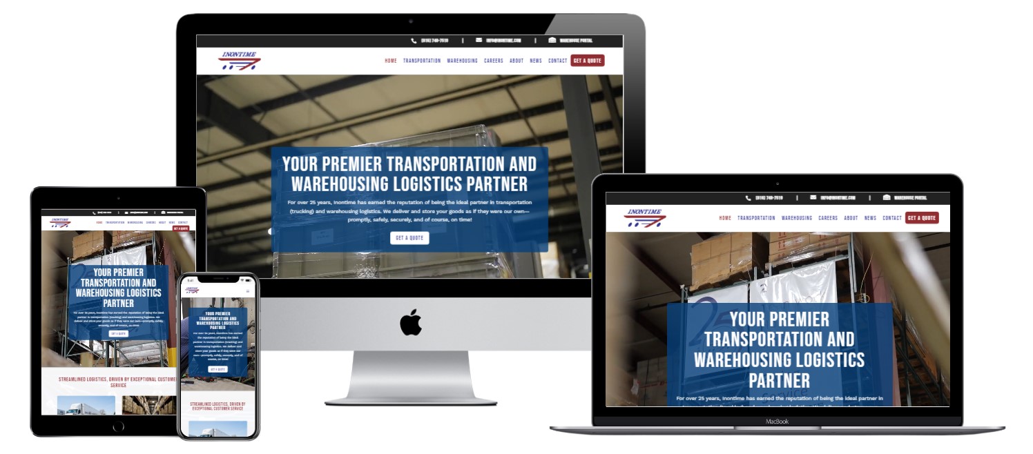 Inontime - VanDenBerg Web + Creative Website Design