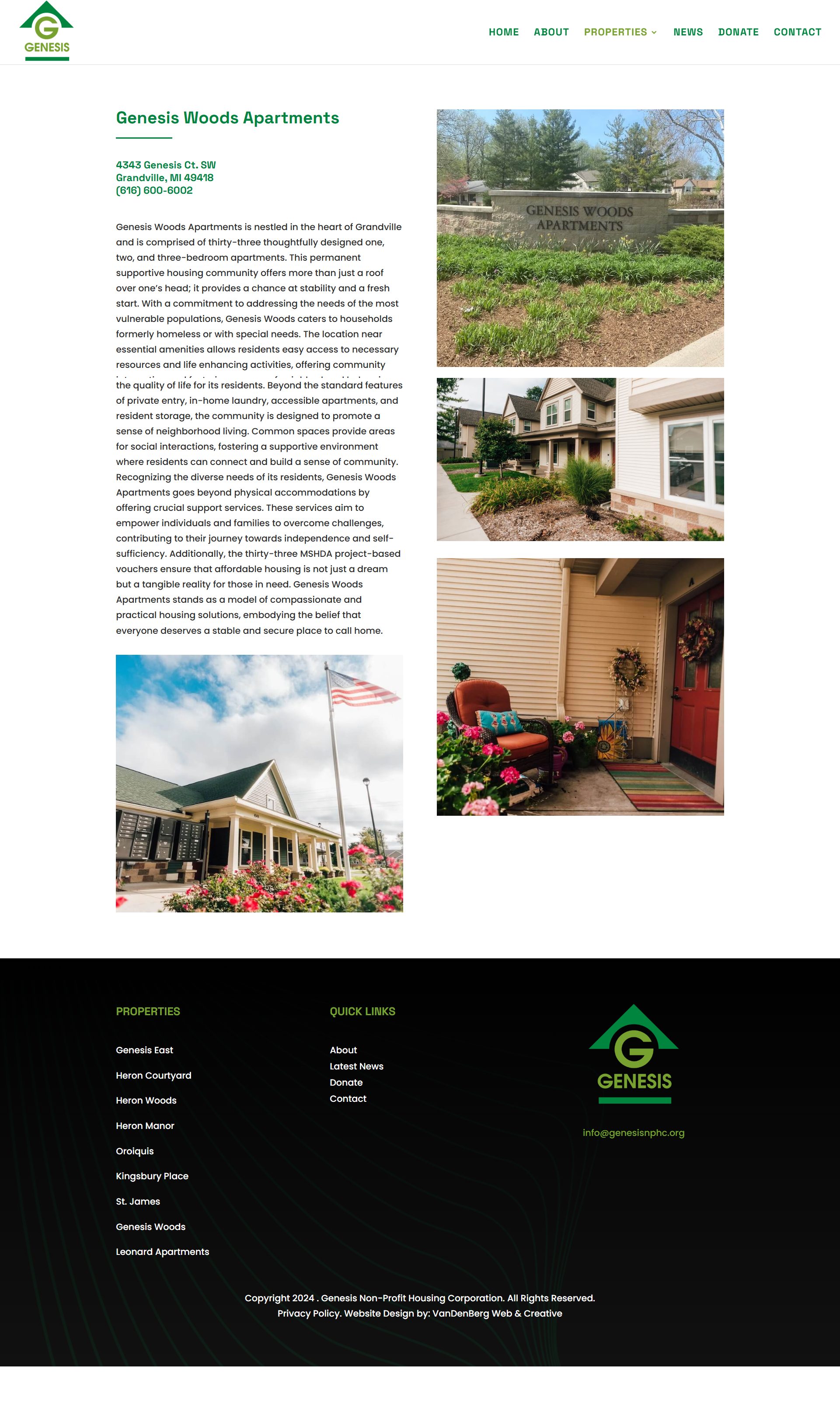 Genesis Non-Profit - Genesis Woods Apartments