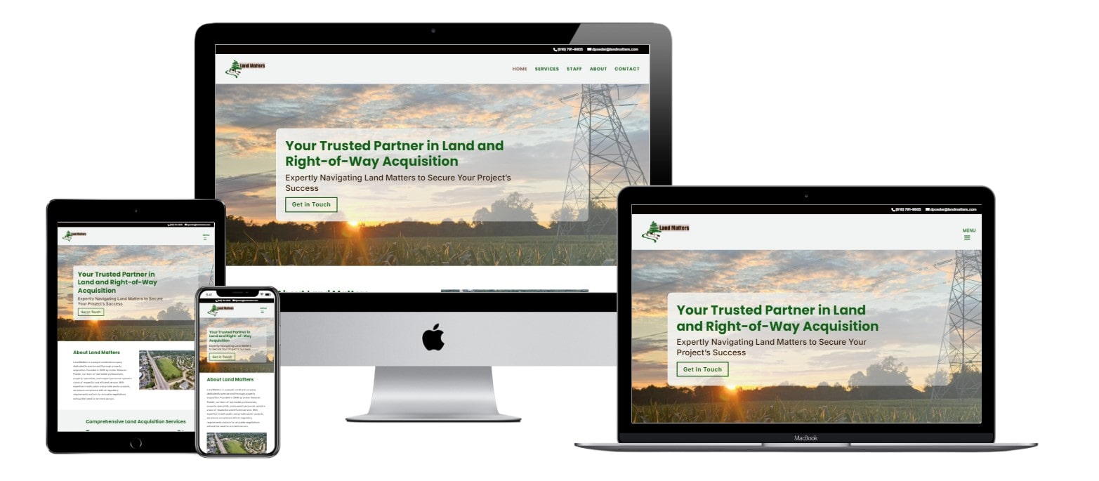 Land Matters - VanDenBerg Web + Creative