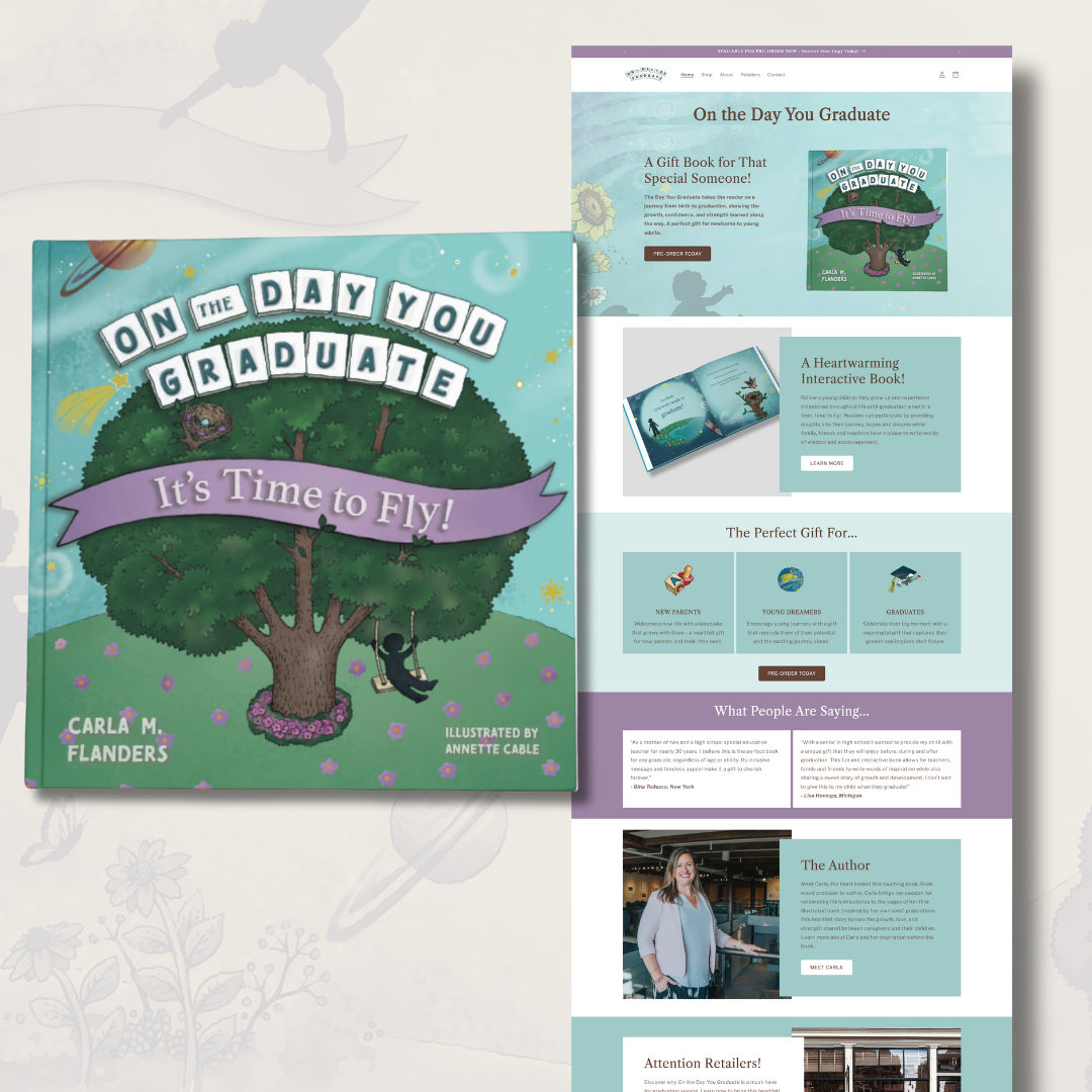 On the Day You Graduate Shopify Website Design