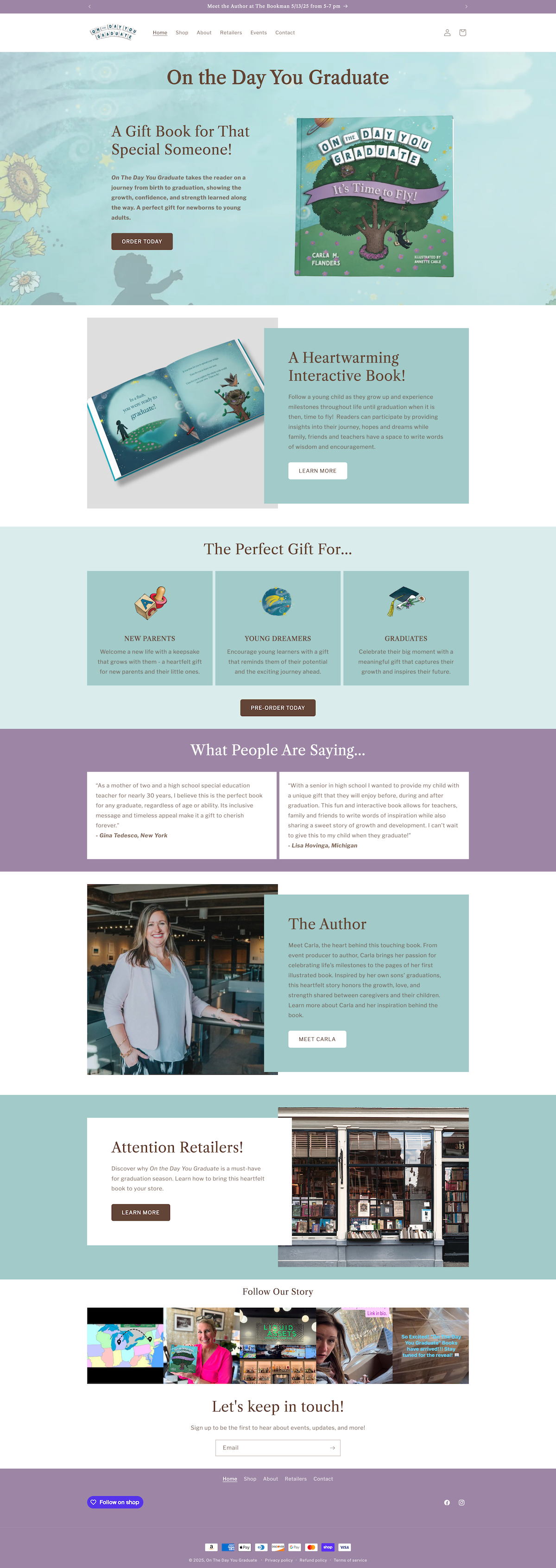 on the day you graduate book - shopify website