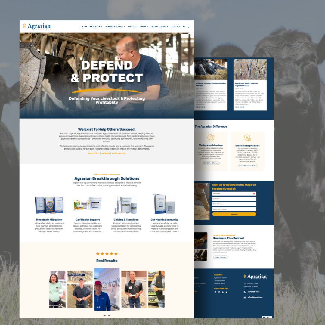 Agrarian Solutions Website Design