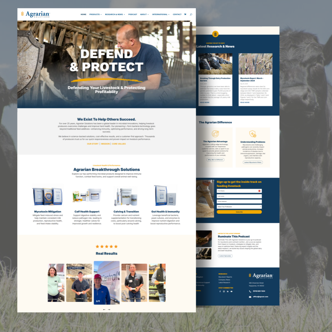 Agrarian Solutions Website Design