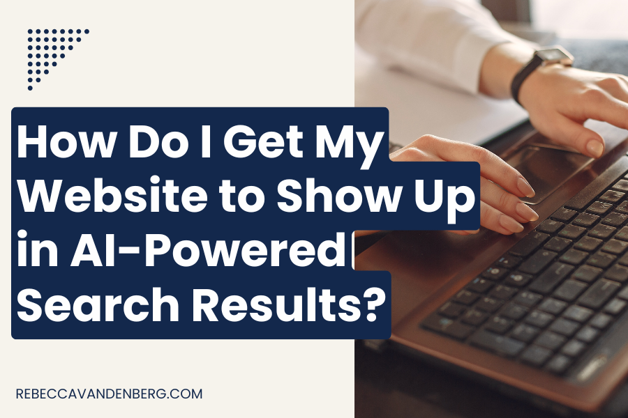How Do I Get My Website to Show Up in AI-Powered Search Results?
