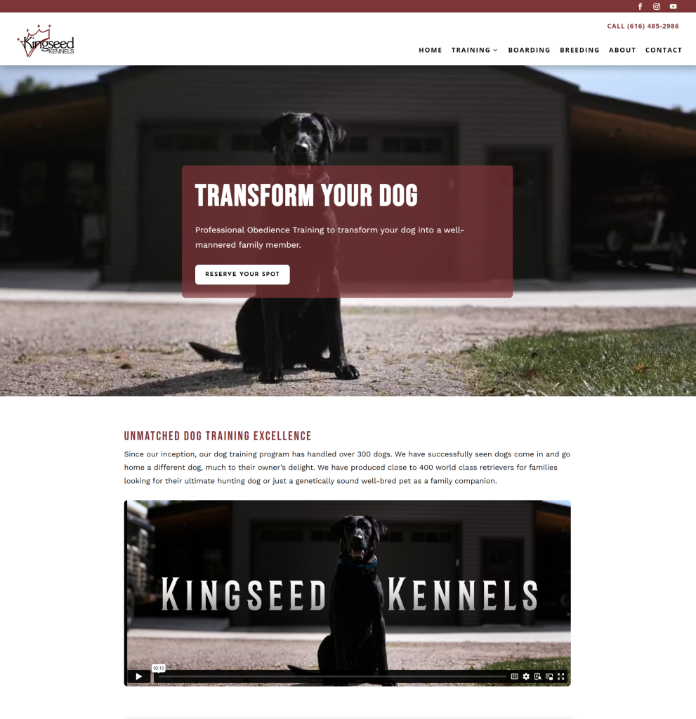 Kingseed Kennels Video and Visual