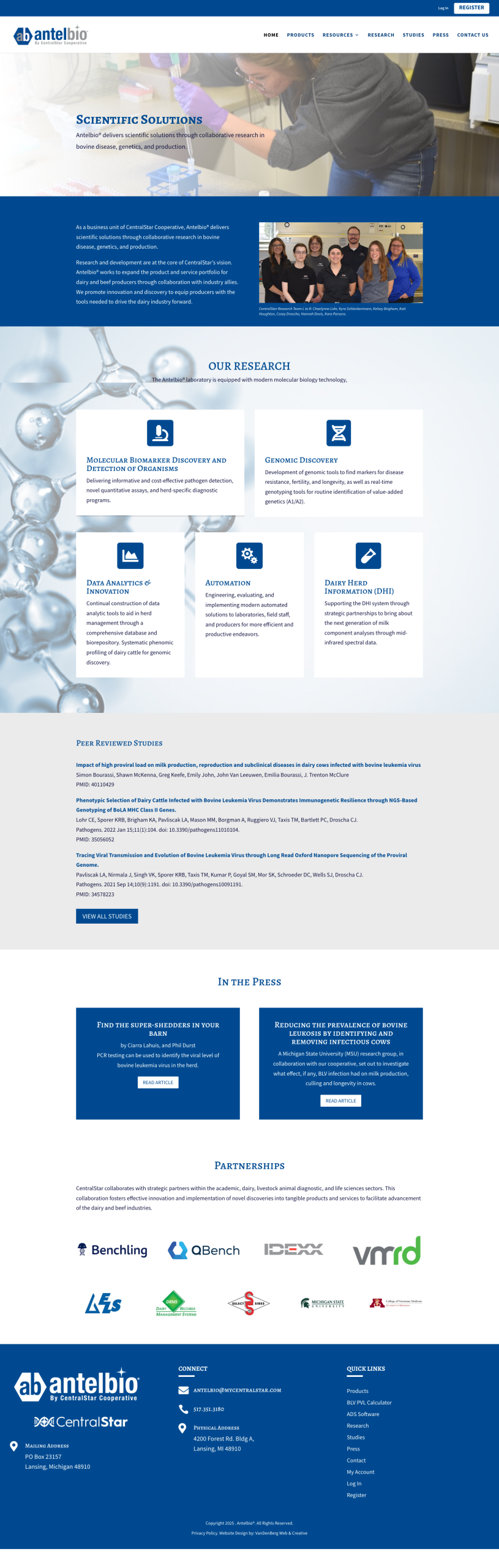 AntelBio Home Page