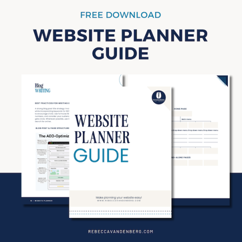 Free Website Planner Guide | VanDenBerg Web + Creative