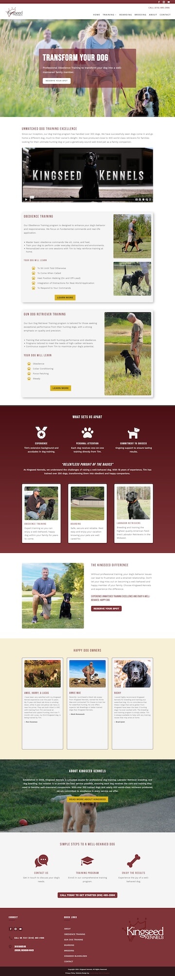 Kingseed Kennels Homepage
