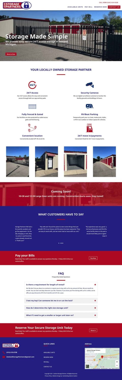 Zeeland Storage Partners Home Page Zeeland Storage Partners Home Page
